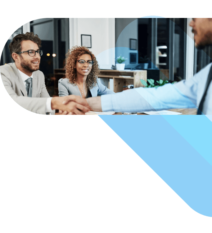 Business professionals collaborating